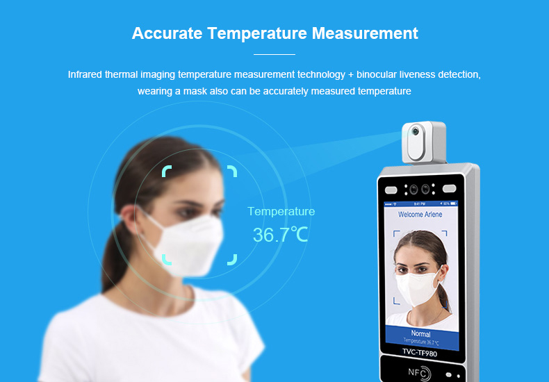 báo giá thiết bị đo thân nhiệt chấm công và nhận diện khuôn mặt