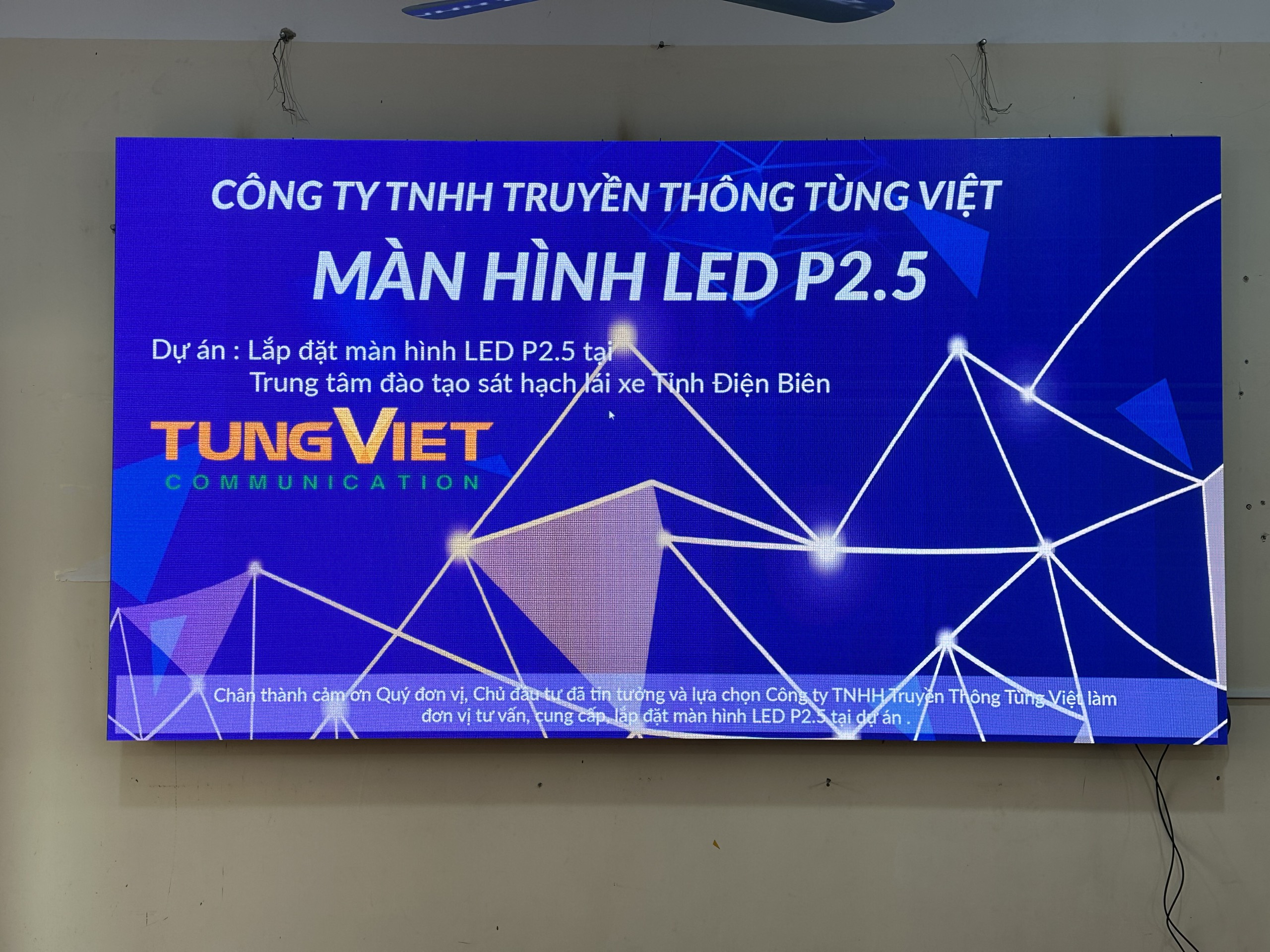Dự án màn hình LED tại Quảng Nam và Điện Biên 