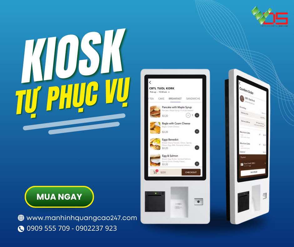 Kiosk Tự Phục Vụ VDS – Giải Pháp Tối Ưu Cho Ngành Dịch Vụ Hiện Đại