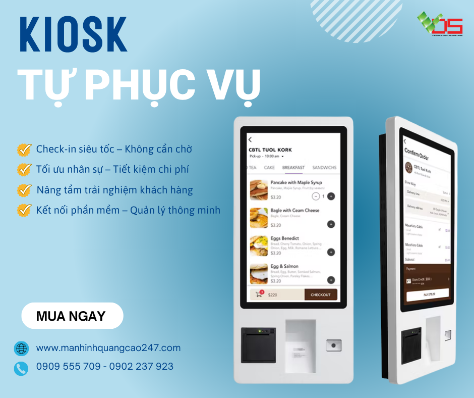Kiosk Tự Phục Vụ Tại Khách Sạn – Bước Tiến Mới Trong Trải Nghiệm Khách Hàng