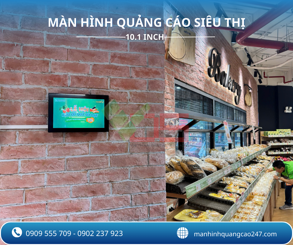 Màn Hình Quảng Cáo 10.1 Inch – Giải Pháp Quảng Cáo Chuyên Dụng Cho Siêu Thị Hiện Đại