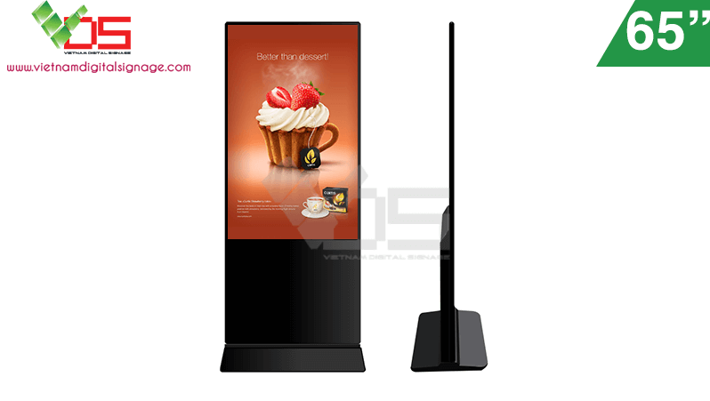 MÀN HÌNH QUẢNG CÁO CHÂN ĐỨNG MỎNG 65 INCH – GIẢI PHÁP HIỆN ĐẠI CHO DOANH NGHIỆP THÔNG MINH!