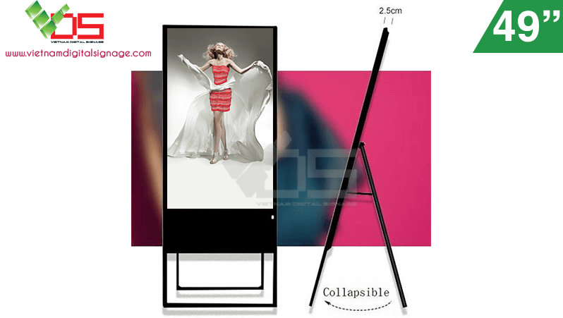 Giải pháp quảng cáo nổi bật – Màn hình quảng cáo chữ A 49 inch