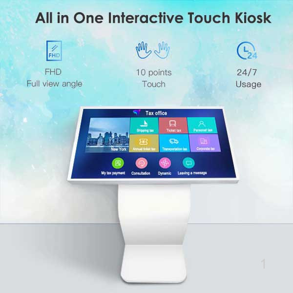 Kiosk cảm ứng 55inch dành cho sân bay và những khu vực công cộng