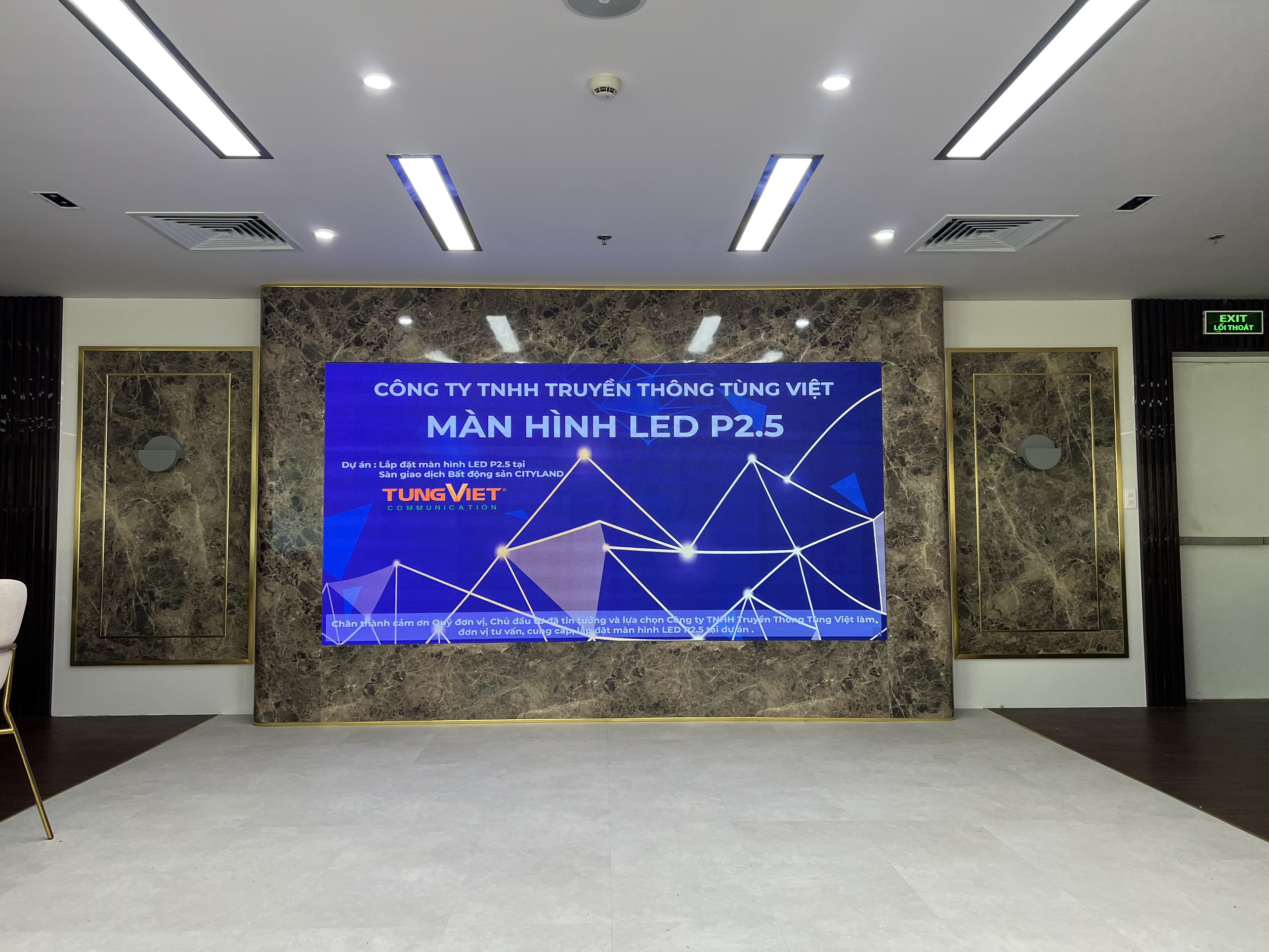 Dự Án Màn Hình LED Tại Cityland: Hoàn Tất Lắp Đặt Màn Hình LED P2.5, Nâng Tầm Trải Nghiệm Hình Ảnh Cho Khách Hàng