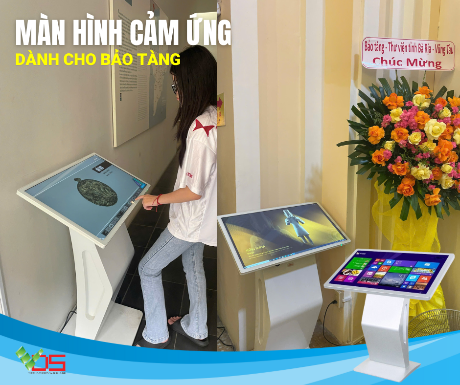 Màn hình cảm ứng cho bảo tàng – Giải pháp số hóa không gian trưng bày hiện đại, tăng trải nghiệm khách tham quan