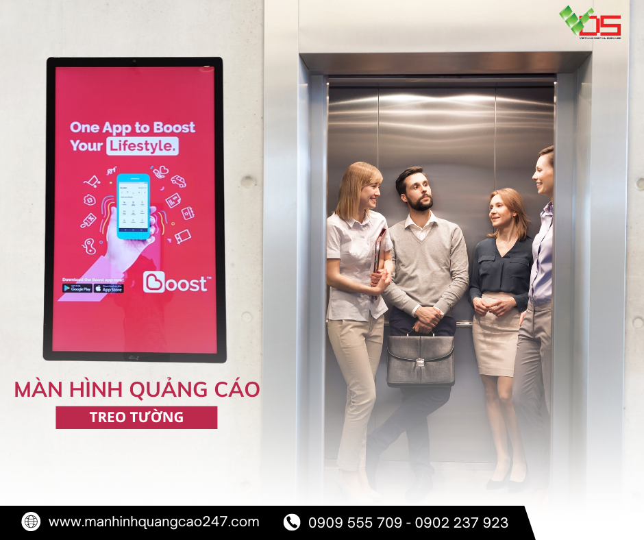 Màn hình quảng cáo thang máy – Công cụ đưa sản phẩm đến người tiêu dùng nhanh chóng và hiệu quả