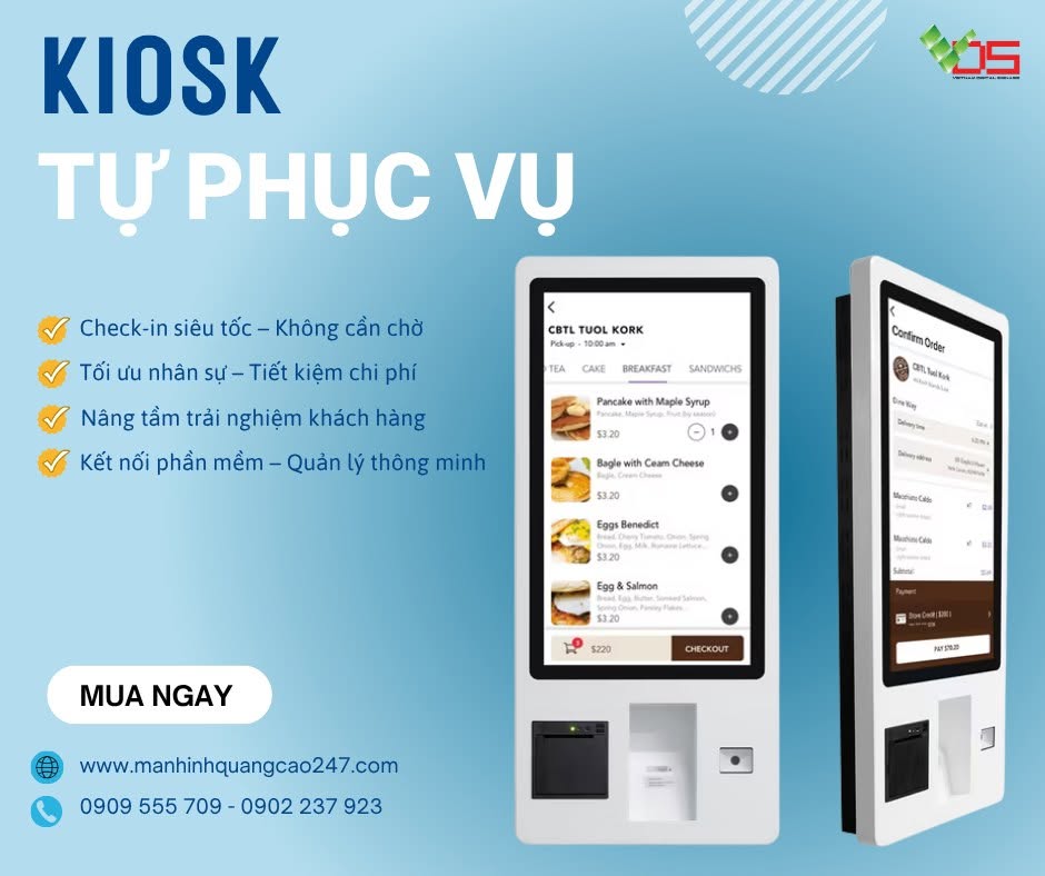 Kiosk Tự Phục Vụ – Giải Pháp Chuyển Đổi Số Nâng Cao Trải Nghiệm Khách Hàng Hiện Đại