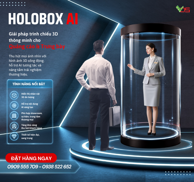 Holobox AI 3D VDS – Giải pháp trình chiếu 3D thông minh cho quảng cáo và trưng bày hiện đại
