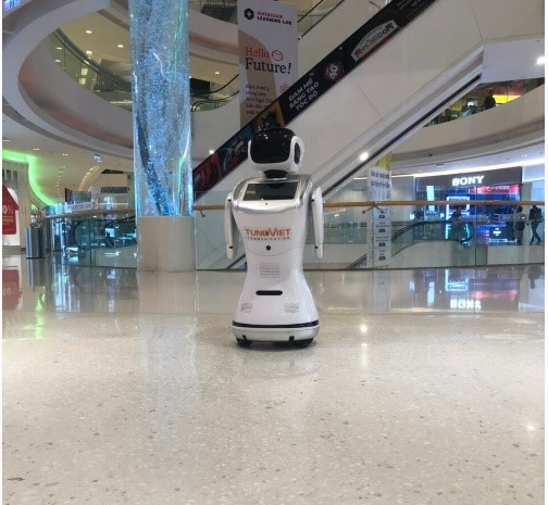 Cung cấp Robot Sanbot cho TTTM, Ngân hàng, Khách sạn, Công ty, Gia đình