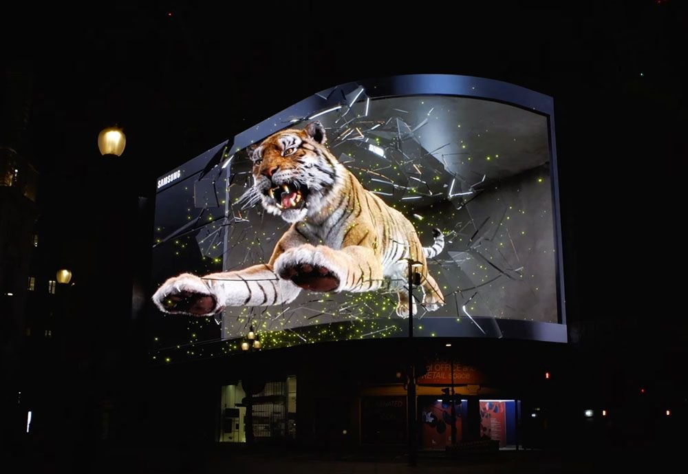 Samsung tung chiến dịch “Tiger in the City” với billboard LED 3D nổi bật